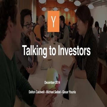 Y Combinator Startup Class #19 : How to talk to investors 2/2