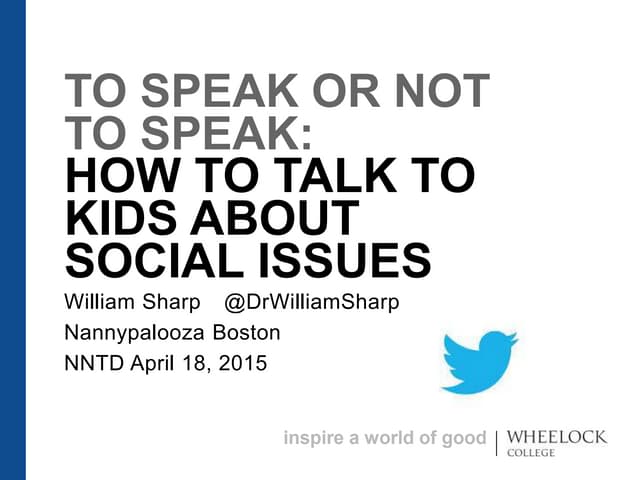 Talking to kids Nannypalooza 2015