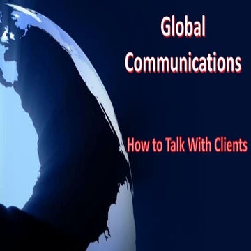 Talking with clients