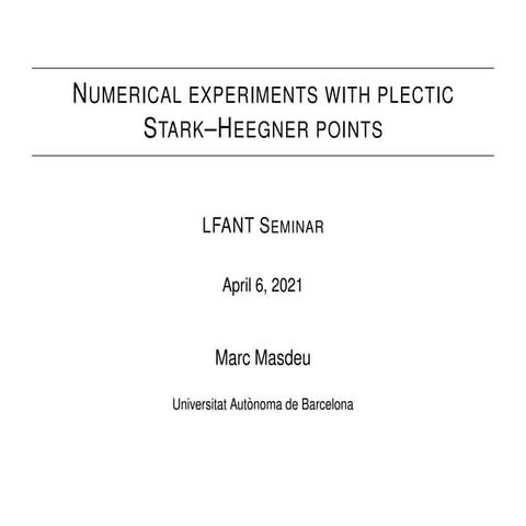 Numerical experiments with plectic Stark-Heegner points