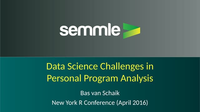 Data Science Challenges in Personal...