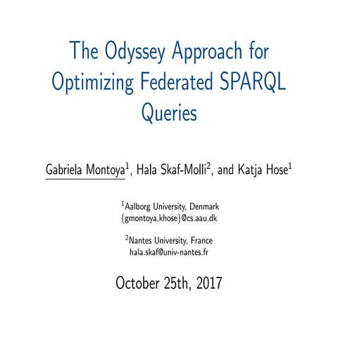 Talk odysseyiswc2017