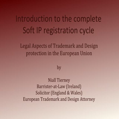 Presentation on European Soft IP Rights to Syracuse University School of Law