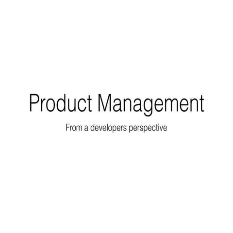 Talk on product