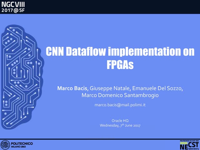 CNN Dataflow Implementation on FPGAs