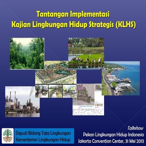 Talkshow KLHS paparan Deputi Tata Lingkungan-KLH
