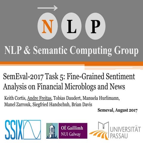 SemEval-2017 Task 5: Fine-Grained Sentiment Analysis on Financial Microblogs ...