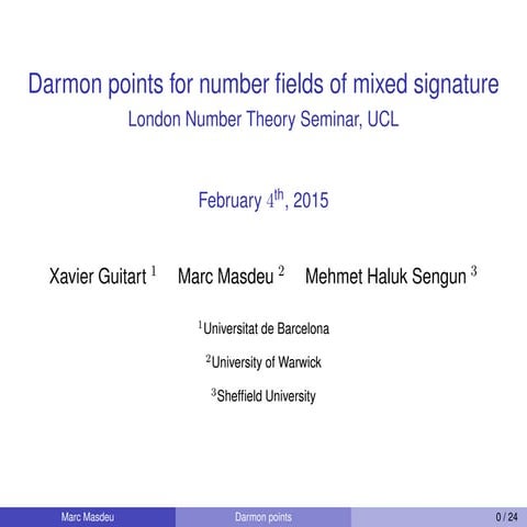 Darmon points for fields of mixed signature