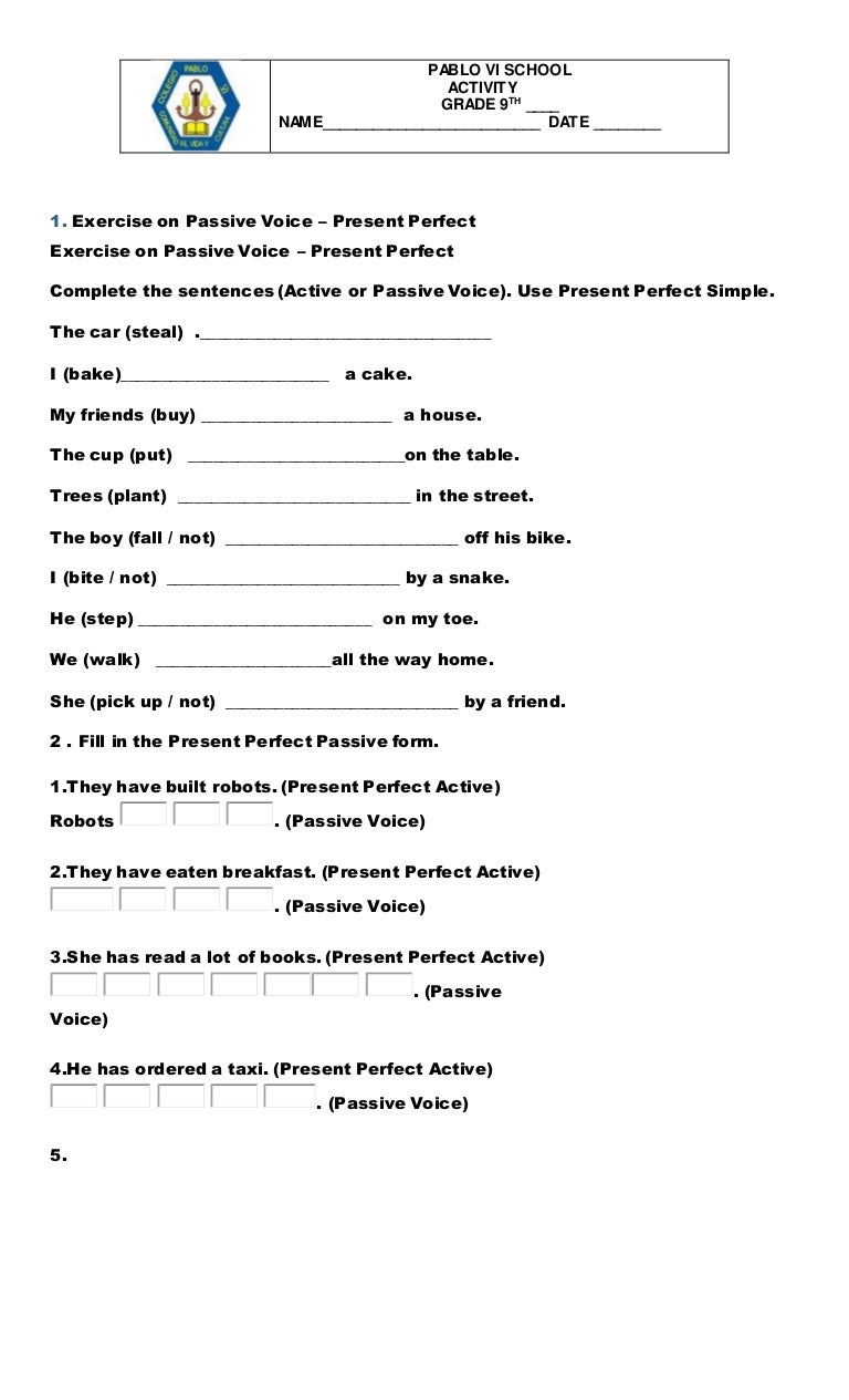 karenTalleer Throughout Active Passive Voice Worksheet
