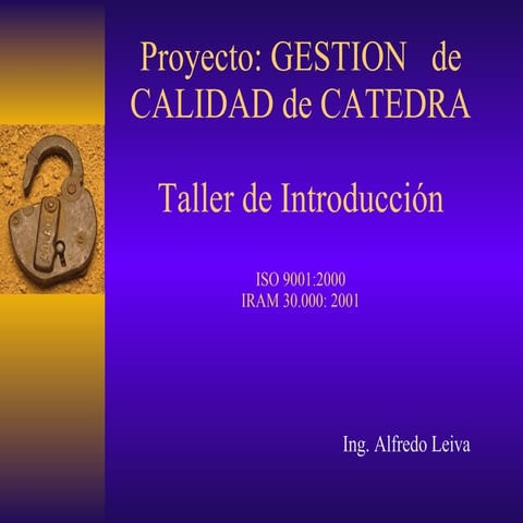 Los Sistemas de Gestión de la Calidad | PPT
