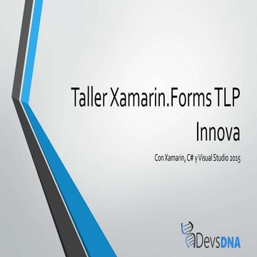 Taller Xamarin.Forms TLP Innova