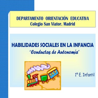 CONDUCTAS DE AUTONOMÍA (E. INFANTIL)