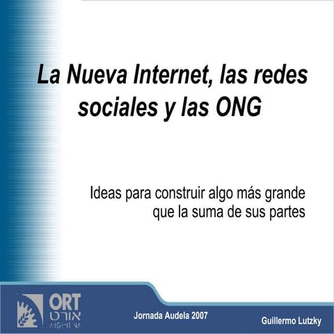 Taller de blogs con la ONG Audela