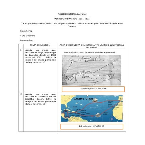 Taller historia | PDF
