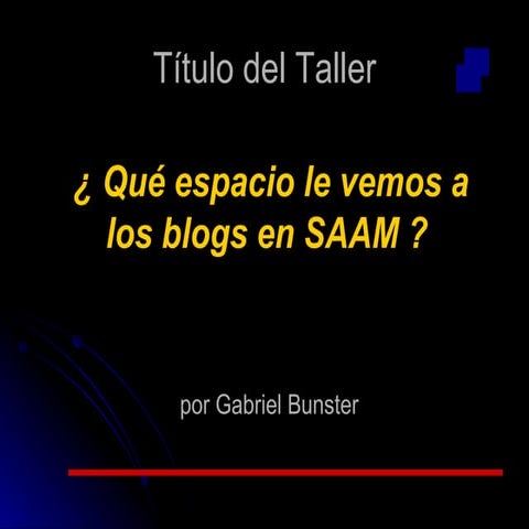 Taller SAAM