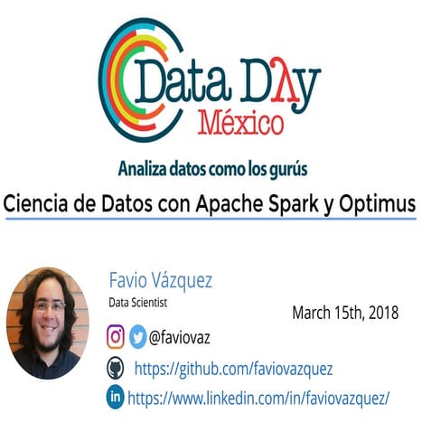 Taller: Limpieza y preparación de datos con Optimus y Apache Spark