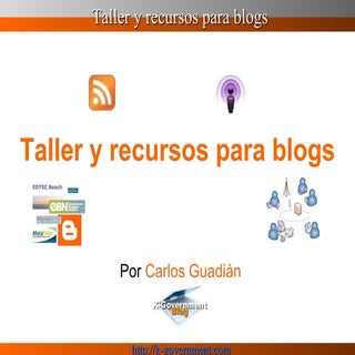 Taller y recursos para Blogs
