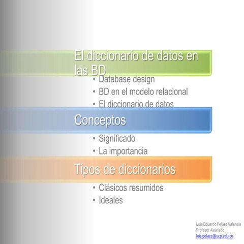 Diccionario de Datos