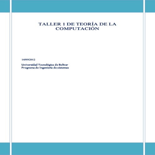 Teoría de Automatas