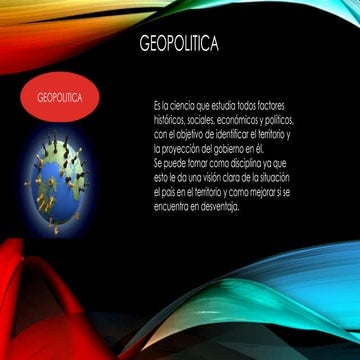 LECCIÓN 1 ¿QUÉ ES Y EN QUE CONSISTE LA GEOPOLÍTICA? | PDF