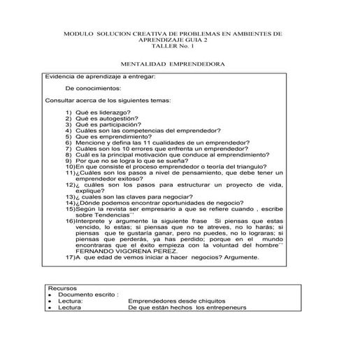 Taller 1 y 2 de la cartilla