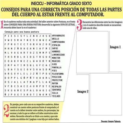 Taller 2. posturas frente al pc