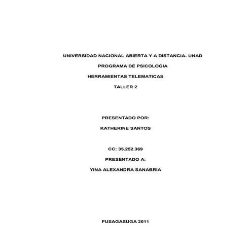 Taller 2 herramientas telematicas