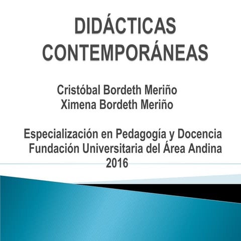Didácticas Contemporáneas