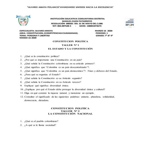 Taller 4  constitucion-octubre 16-18