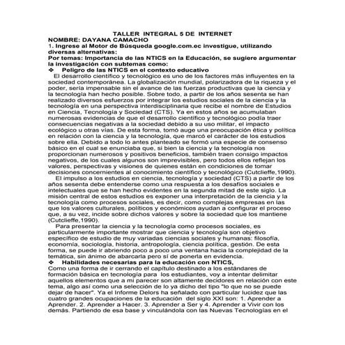 Taller 5 integral de internet