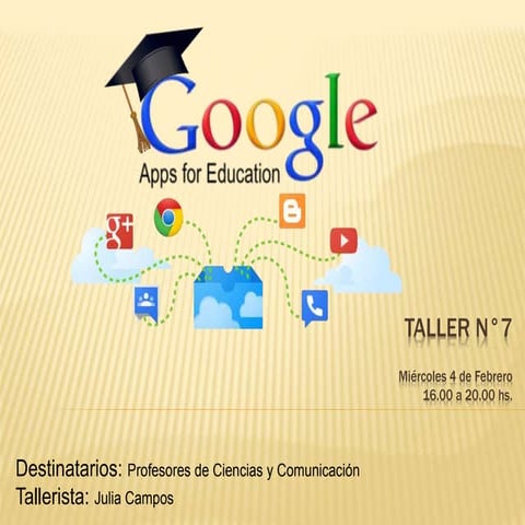 Taller 7 miércoles 4 tt ciencias y comunicación google apps for edu