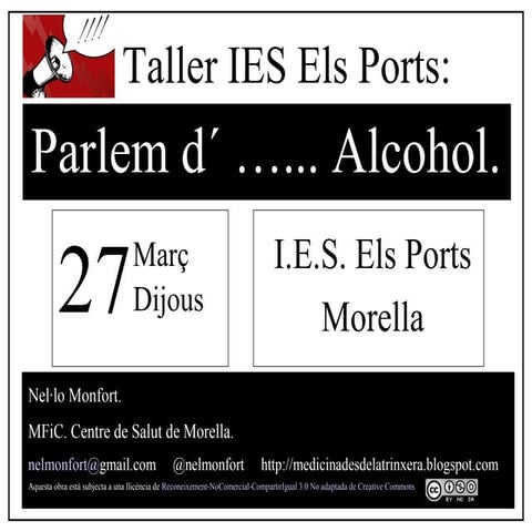 Taller alcohol ies els ports 27 3-14