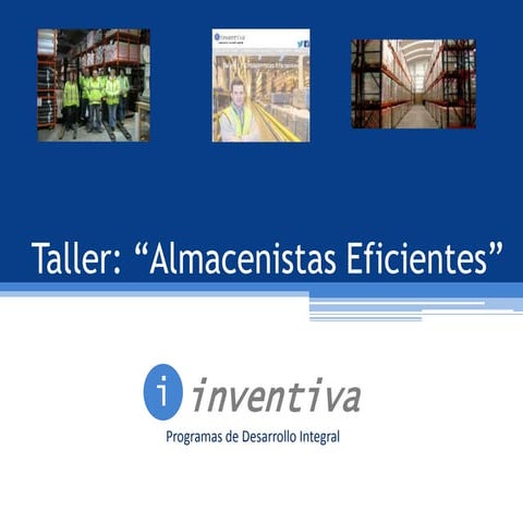 Taller Almacenistas Eficientes