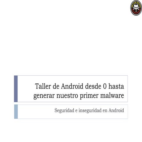 Taller Android Navaja Negra 5 ED