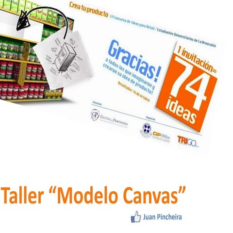 Taller Canvas, CIP "crea tu producto"