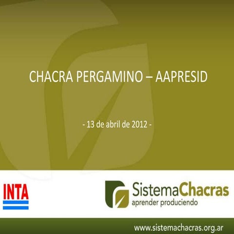 Taller chacra pergamino mzo 2012 13 abr