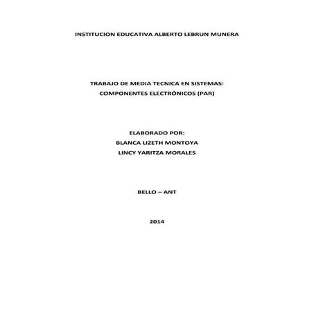 Taller componentes electronicos par