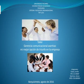 Taller comunicacion organizacional ...
