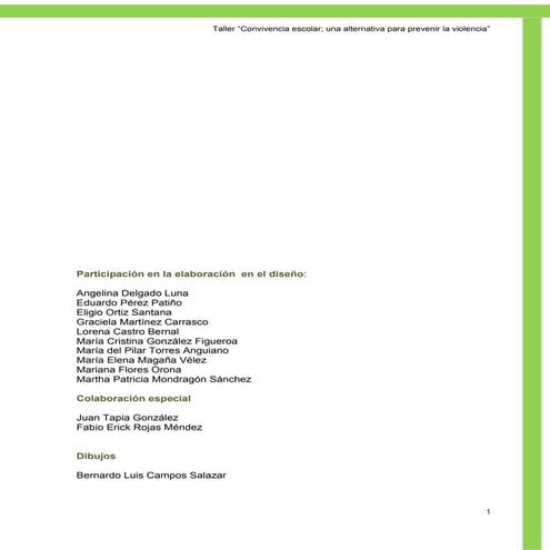 Taller convivencia escolar
