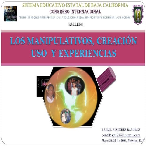 Taller, creacion, y uso de manipulativos