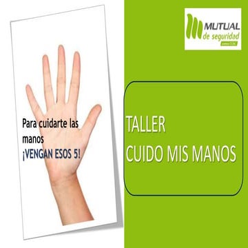 taller de prevencion y cuidado de manos industrial