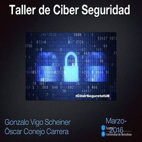 Taller cybersecurity 2016