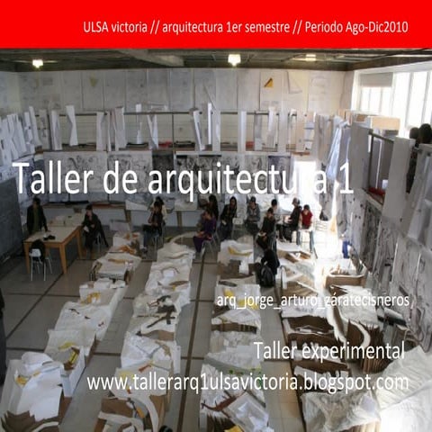 Taller de arquitectura 1 diseño