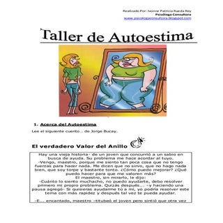 Taller practico sobre la autoestima