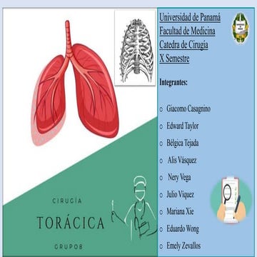 La toracoscopia hoy | PPTX
