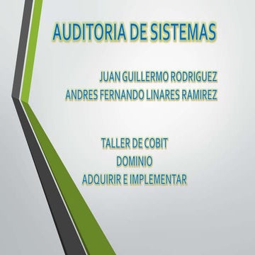 Taller de cobit