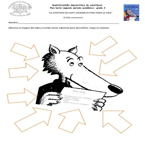 Taller de comprensión lectora: El lobo sentimental