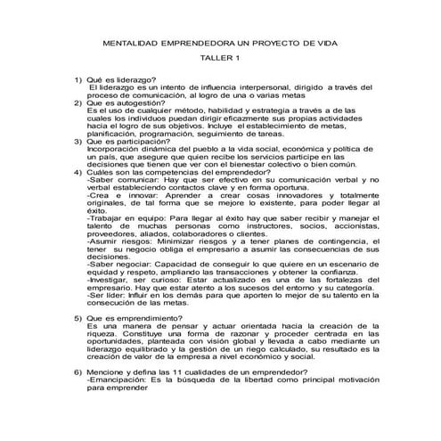 Taller de emprendimiento (nota 1)