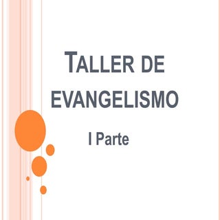 Taller de evangelismo