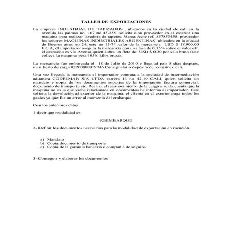 Taller de exportacion 1